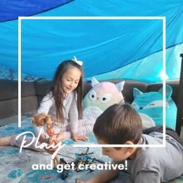 ez clipz Fort Building Kit - Lightweight Blanket & Clips