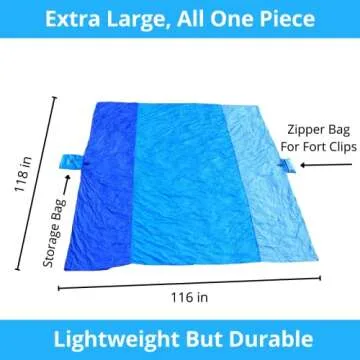 ez clipz Fort Building Kit - Lightweight Blanket & Clips