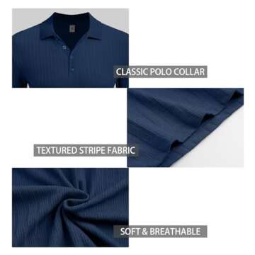 Askdeer Men's Slim Fit Polo Shirts for Every Occasion