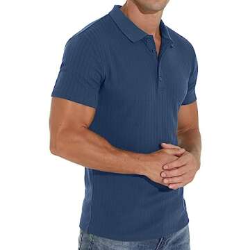 Askdeer Men's Slim Fit Polo Shirts for Every Occasion