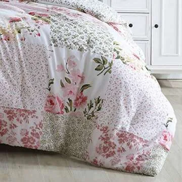 Laura Ashley Reversible Queen Comforter Set for Stylish Bedrooms