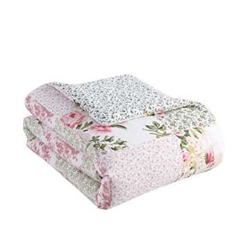 Laura Ashley Reversible Queen Comforter Set for Stylish Bedrooms