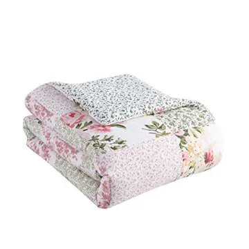Laura Ashley Reversible Queen Comforter Set for Stylish Bedrooms
