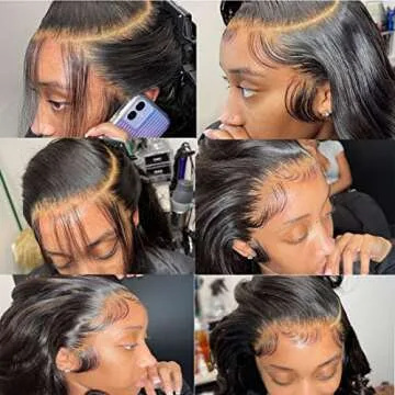 Mewill Lace Front Wigs Human Hair Body Wave Wigs for Black Women Human Hair Glueless 180% Density 13x4 Hd Lace Frontal Wig pre Plucked Human Hair with Baby Hair Natural Color 28 Inch