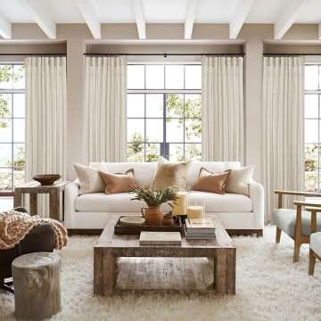 Elegant Linen Semi Sheer Curtains for Any Room