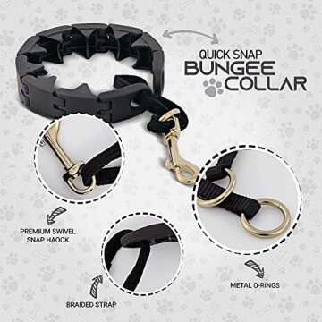 Ram-Pro Dog Training Collar Small Pinch Collar for Dogs Triple Crown Pro Training Collar Large Gentle Effective Control in a No Barking Control Dog Collar for All Breeds