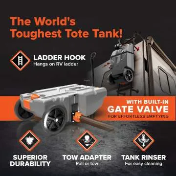 Camco Rhino 28-Gallon Portable RV Tote Tank