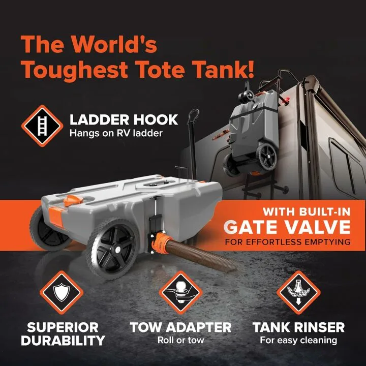 Camco Rhino 28-Gallon Portable RV Tote Tank