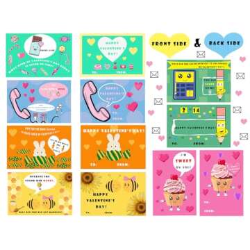 UAUOCU Valentines Day Gifts for Kids Classroom - 30 Packs Scratch-off Cards for School Parties