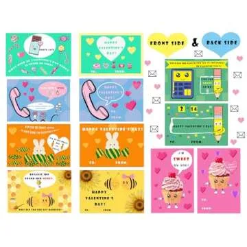 UAUOCU Valentines Day Gifts for Kids Classroom - 30 Packs Scratch-off Cards for School Parties