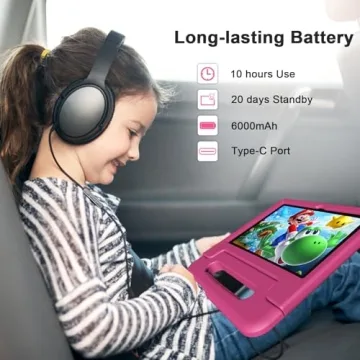 VNEIMQN Kids Tablet with Parental Controls and 12H Battery