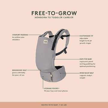 Baby Tula Ergonomic Free-to-Grow Baby Carrier - Play