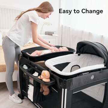 Pamo Babe Deluxe Nursery Center with Infant Bassinet