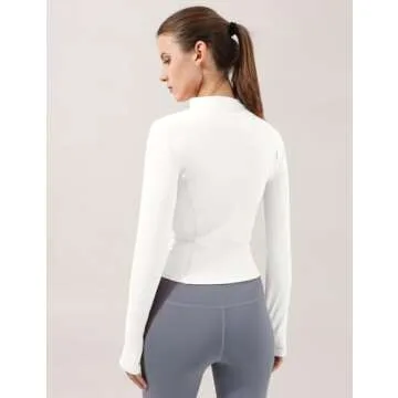 Gacaky Women's Slim Fit Lightweight Athletic Full Zip Jacket