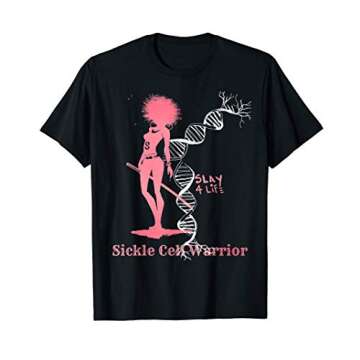 Sickle Cell Slay 4 Life DNA Pink T-Shirt