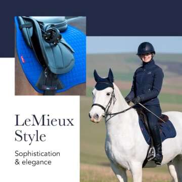 LeMieux General Purpose Suede Square Saddle Pad - English Saddle Pads for Horses - Equestrian Riding...
