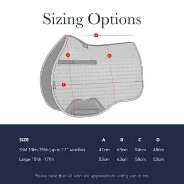 LeMieux General Purpose Suede Square Saddle Pad - English Saddle Pads for Horses - Equestrian Riding Equipment and Accessories (Navy - Large)