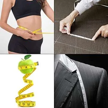 Akstore 12 PCS Soft Tape Measures Double-Scale 60-Inch/150cm Soft Tape Measure Ruler Bulk for Sewing Tailor Cloth,Medical Measurement,Body Measurements (Multicolors)