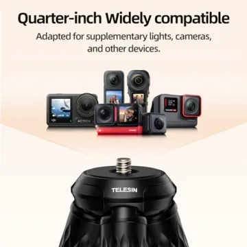 TELESIN° Magnetic Flexible Tripod for Perfect Photo Capture