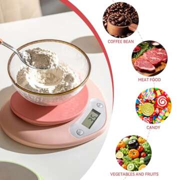 Heart Shaped Digital Food Scale for Accurate Cooking