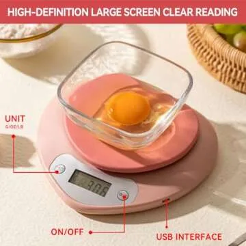 Heart Shaped Digital Food Scale for Accurate Cooking