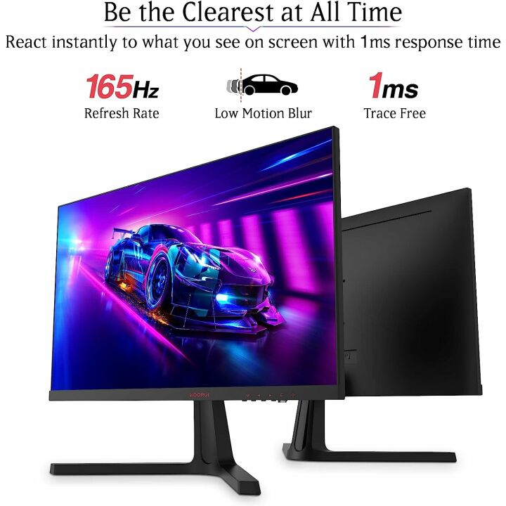 KOORUI 24" FHD 1080P Gaming Monitor, 165Hz, Eye Care
