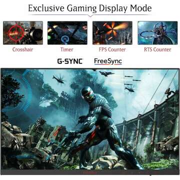 KOORUI 24" FHD 1080P Gaming Monitor, 165Hz, Eye Care
