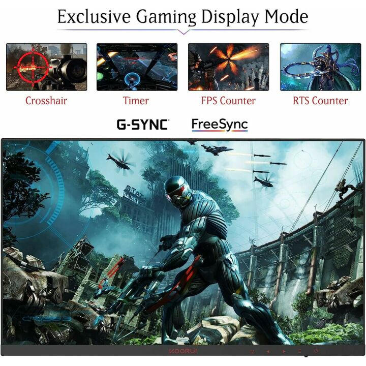 KOORUI 24" FHD 1080P Gaming Monitor, 165Hz, Eye Care
