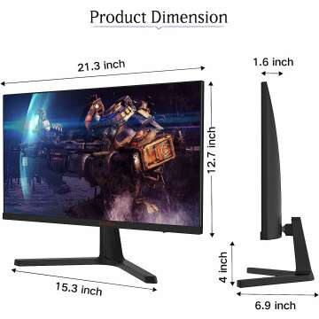 KOORUI 24" FHD 1080P Gaming Monitor, 165Hz, Eye Care