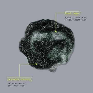 Freeman Polishing Charcoal & Black Sugar Facial Gel Mask+ Scrub, Purifies Skin, Not Over-Drying, Polishing Face Mask, Exfoliating, Removes Dead Skin, Cruelty-Free Skincare, 6 fl.oz./ 175 mL Tube