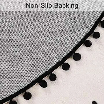 STARUIA Kids Round Rug - Alphabet Play Mat for Fun