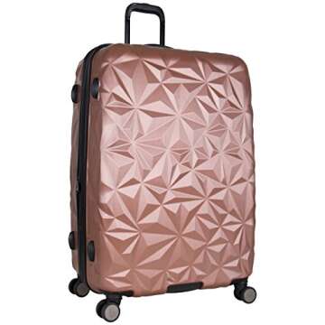 Aimee Kestenberg 28" Expandable Spinner Luggage - Stylish Rose Gold