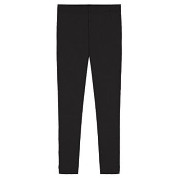 Soft Cotton Ankle Leggings for Girls - Comfortable & Stylish 2T Black
