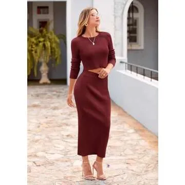 PRETTYGARDEN Women's 2 Piece Sweater Set for Casual Fall Looks