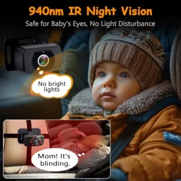 Baby Car Camera with Dual Rear-Facing HD Cameras