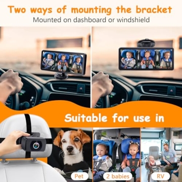 Baby Car Camera with Dual Rear-Facing HD Cameras