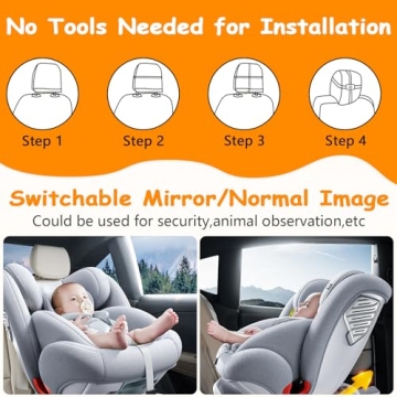 Baby Car Camera with Dual Rear-Facing HD Cameras