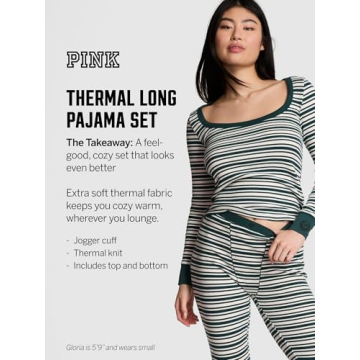 Stylish Victoria's Secret Thermal Pajama Set for Comfort
