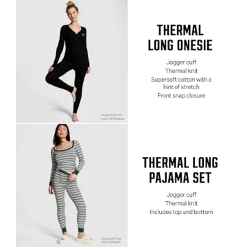 Stylish Victoria's Secret Thermal Pajama Set for Comfort