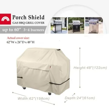 Porch Shield Premium Grill Cover 60 inch Waterproof Protection