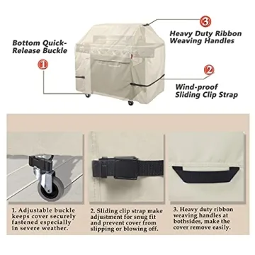 Porch Shield Premium Grill Cover 60 inch Waterproof Protection