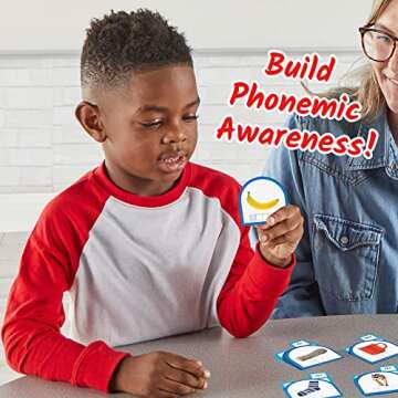 hand2mind Sort That Sound! Activity Set​, Phonemic Awareness, ESL Teaching Materials, Science of Reading Manipulatives, Letter Sounds for Kindergarten, Speech Therapy Tools, Phonics Flash Cards