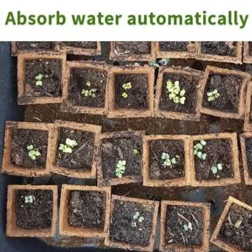 SYITCUN 100 Cells Seed Starter Tray, 10 Pack Seed Starter Kit for Planting Seeds, Biodegradable Peat Pots, Value Germination Kit with 100 Plant Labels, 2 Transplanting Tools, 1 Spray Bottle