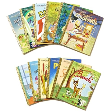 12 Beloved Disney Classic Little Golden Books Set
