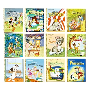 12 Beloved Disney Classic Little Golden Books Set