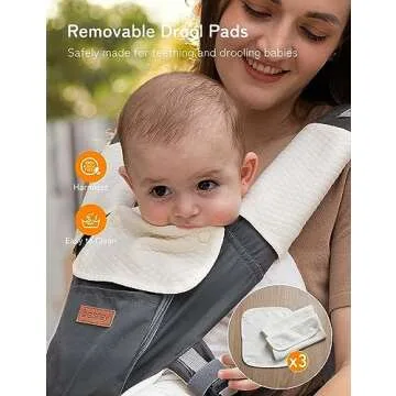 besrey Baby Carrier Front Facing Holder, Hip Seat, Dad Kangaroo Carrier, Toddler Chest Hybrid Wrap Carrier, Mens Ergonomic Body Carrier Backpack, Easy Infant Carrier Mesh, Forward Soft Carrier
