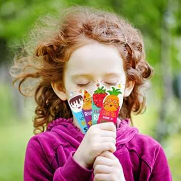 Epakh 60 Pcs Scented Bookmarks for Kids Bulk Scratch and Sniff Bookmarks Fruit Food Theme Bookmarks with Sayings End of Year Gifts Strawberry Watermelon Pizza Popcorn for Class Reader Student Teens