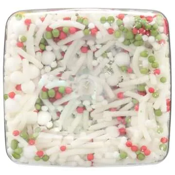 Jingle Pop! Natural Nonpareil Christmas Sprinkles by Supernatural, No Artificial Dyes, Soy Free, Gluten Free, Vegan, 3oz