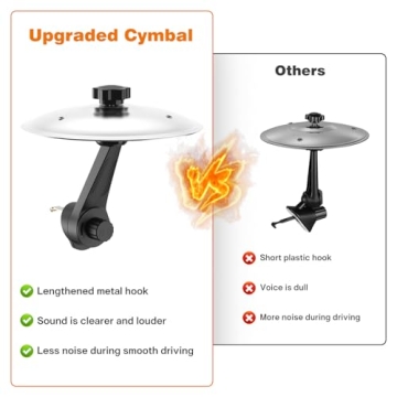 Car Cymbal Air Vent Mini Drum Set for Music Lovers