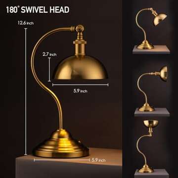 O'Bright Cordless LED Table Lamp with USB-C Charging